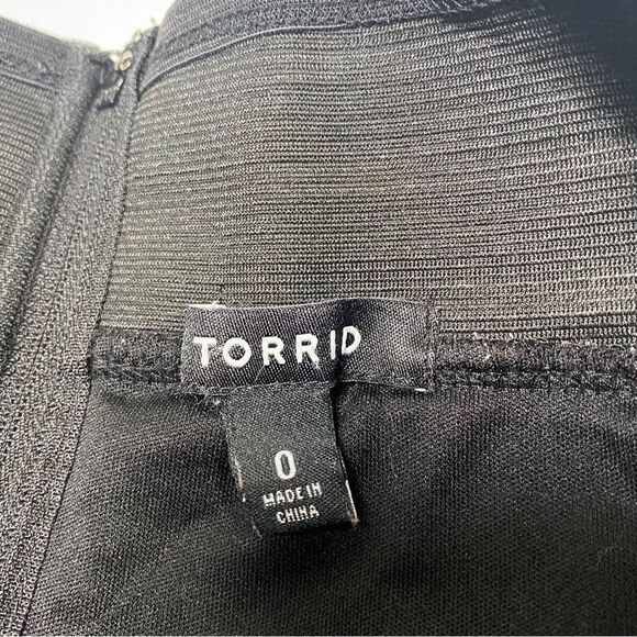 Torrid Black Sheer Ruffle A-Line Mini Skirt W/ Elastic Waist Women's Size Large - Picture 9 of 10